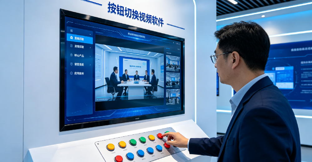 【每日科普 28】展厅互动利器｜物理按钮切换视频软件，一键触发沉浸式内容展示